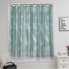 No Punching Ring Type Punching Blackout Curtains Dormitory Bedroom Bay Window Kitchen Opaque Gauze Curtain Finished Product