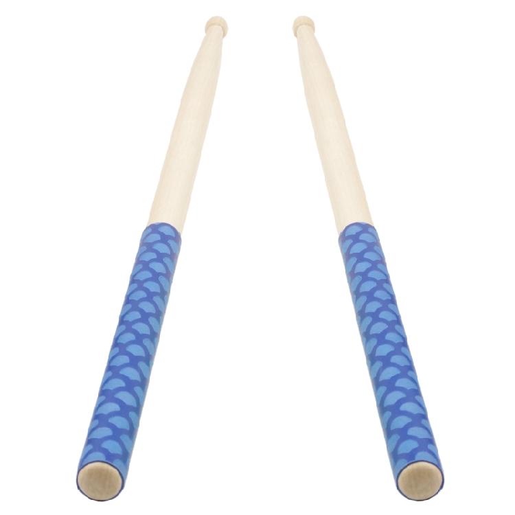 1Pair Drumstick Grips Absorb Sweat Sleeves Soft Tip Non-slip Cover Wear-resistan