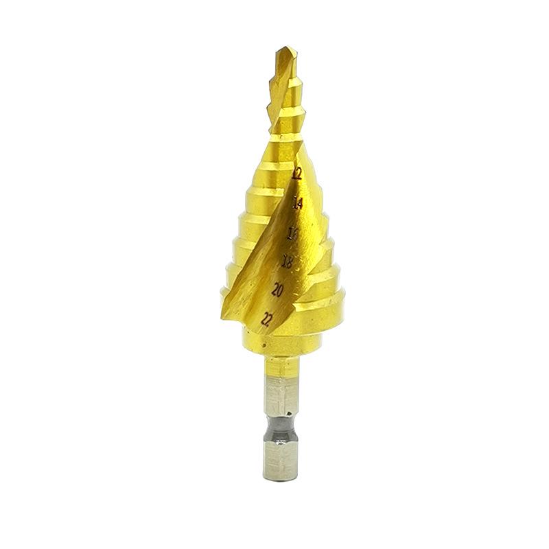 Hex Shank Pagoda Step Drill Bit for Metal