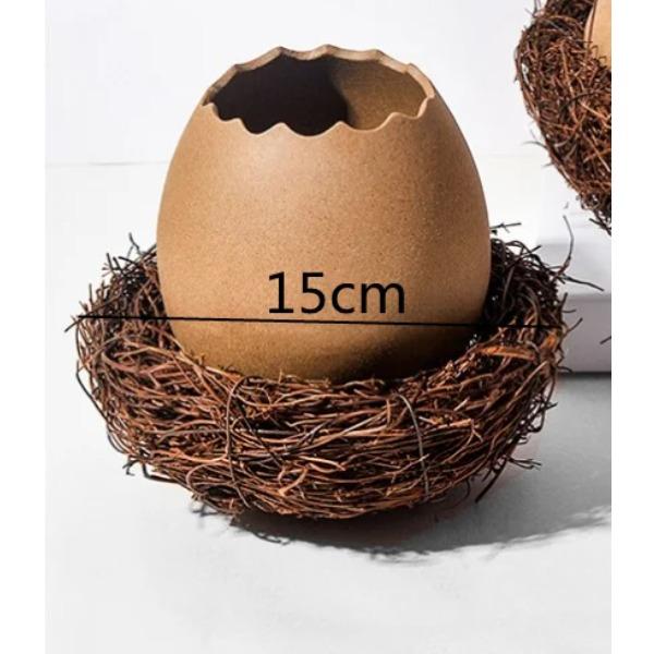 Miska na dezert z ptačího hnízda Keramické misky barvy vaječné skořápky Servírovací talíř Večeřní talíře Nádoba na suchý led Polévková mísa Talíř na ovoce Květináč Váza