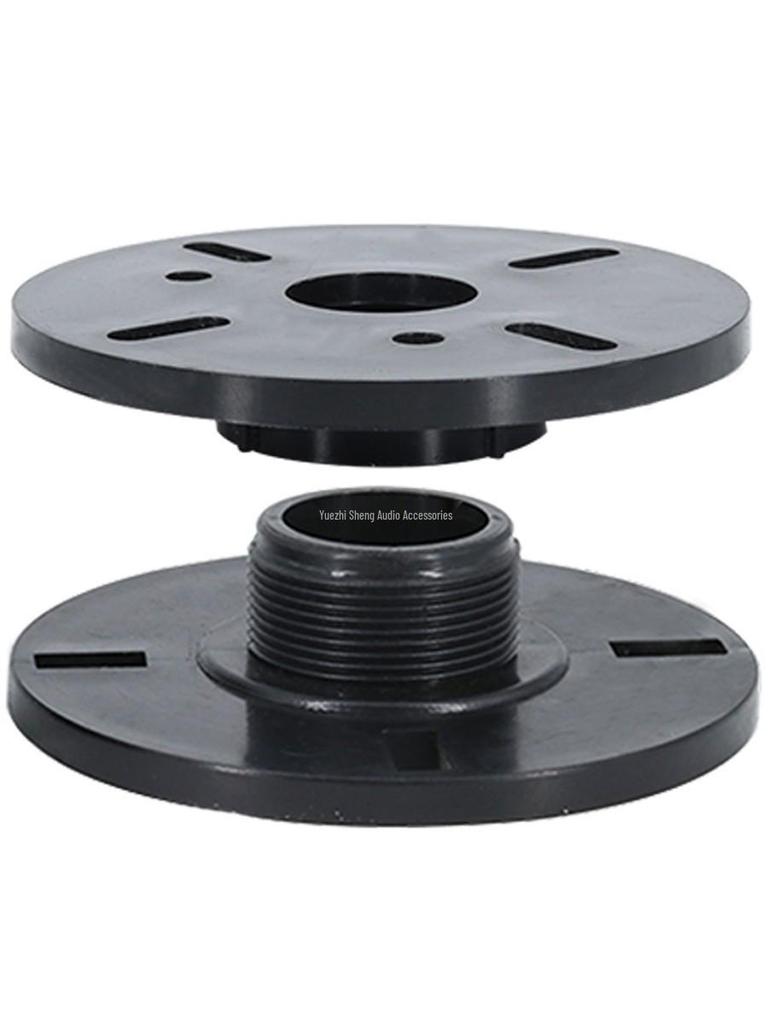 Treble Speaker Adapter: Screw & Flat Mount Aluminum Flange Converter Head