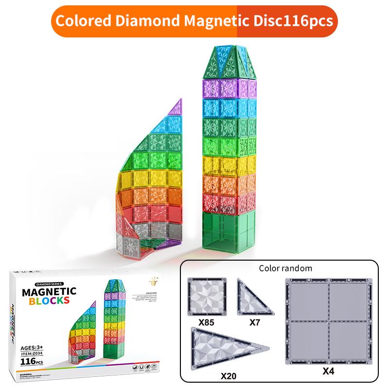 Multicolor Magnetic Window Tiles: Strong, Educational Building Blocks for Children