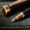 Kulepenn Kvinner 24K gull ferdig fantastisk Luksuspenn Schmidt Ink Best Rollerball Pen Gavesett for Premium Bursdagsgave Gave Lakk med 24