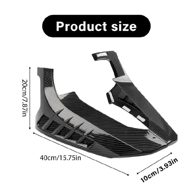 Motorrad Frontblinkerabdeckung Karbonfaser-Look Abdeckung ABS-Material Optimierte Sichtbarkeitsdesigns für NMAX155