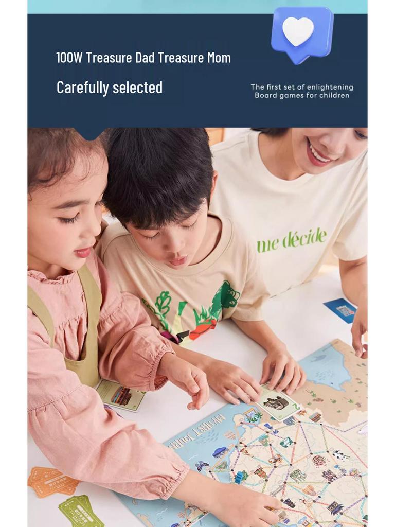 Rays Fish Mountain River Adventure: Interactive Geography Board Game for Kids and Parents - Explore Chinese Cities
