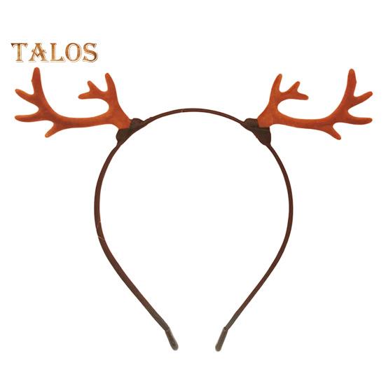 

Реалистичная повязка на голову с оленьими рогами для взрослых и детей, мягкая ткань, прочная конструкция, рождественский обруч для волос с оленем A