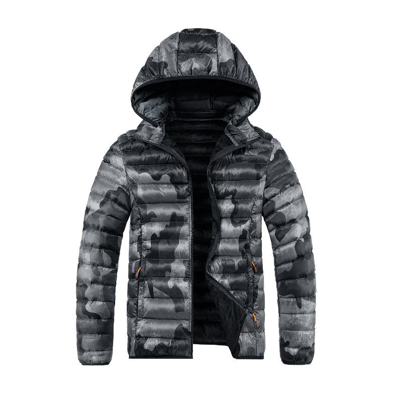 Rib Clothes, Cotton-padded Clothes, Men's Winter Camouflage Clothes, Removable Hats, Thickened Cotton-padded Jackets, Men's Jackets.
