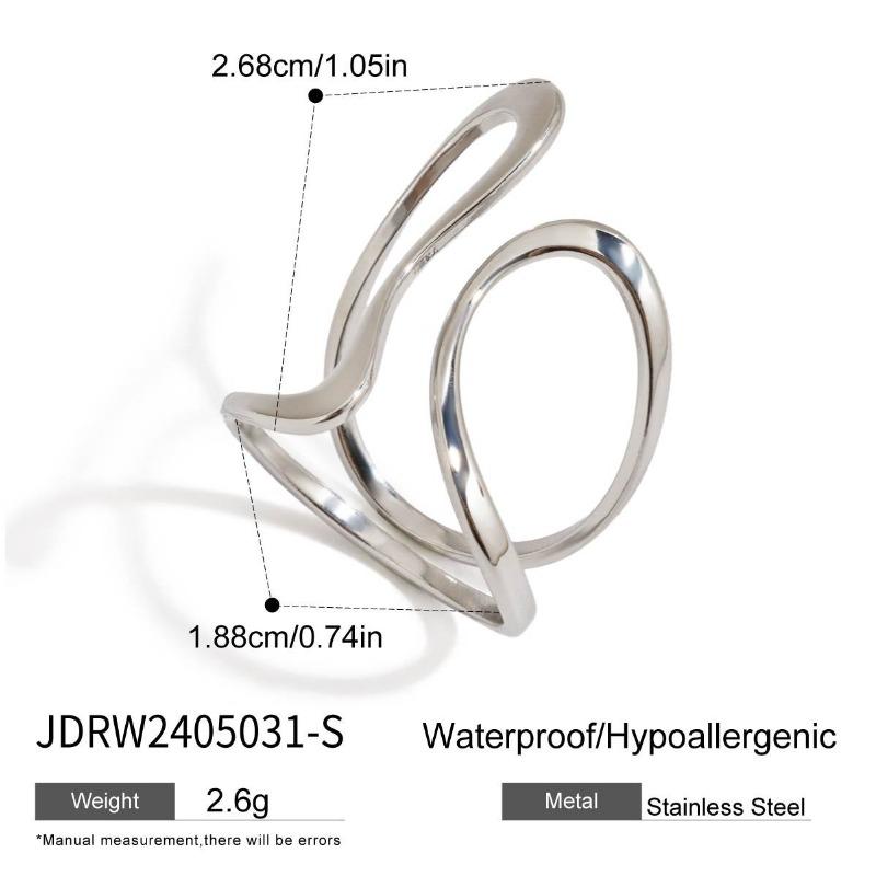 Ring Titanium Steel Jewelry of Luxurious and High-end Style Finger Ring Stainless Steel Accessory