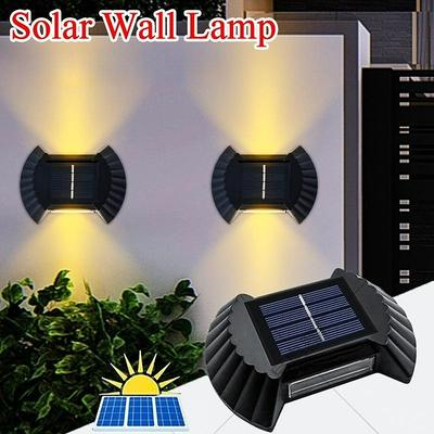 1ks Venkovní solární lampa LED solární světlo Wall Street Light lampa solární sluneční světlo 8 LED lampa zahradní dekorativní LM