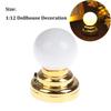 Mini Dollhouse Colored Glass Lamp 1:12 Ceiling Lamp Chandelier  Doll House Accessories