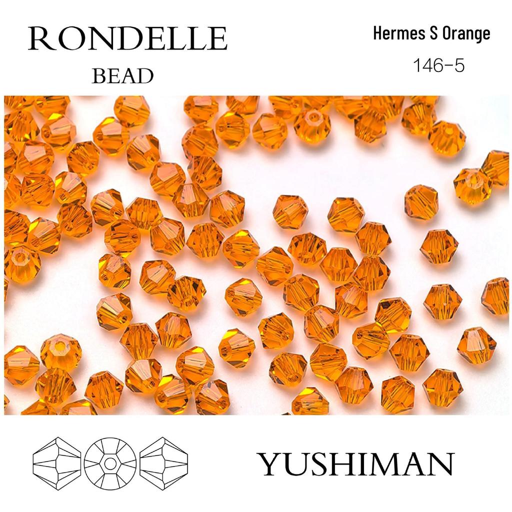 4mm Rhombus Beads - 200 Czech Quality Double Crimp Top Beads for DIY, Shuttle Weaving, and Embroidery