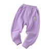 2025 Winter Girls' Cartoon Fleece-Lined Pull-On Pants - Kids' Autumn/Winter Casual One-Piece Pants