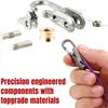 Rope Rollers 6 Pack Paracord, Rope Roller Tensioner Adjuster, Stainless Steel Heavy Duty Knot-Free Cam Lock Buckle, Tie-Down Cargo Tightening