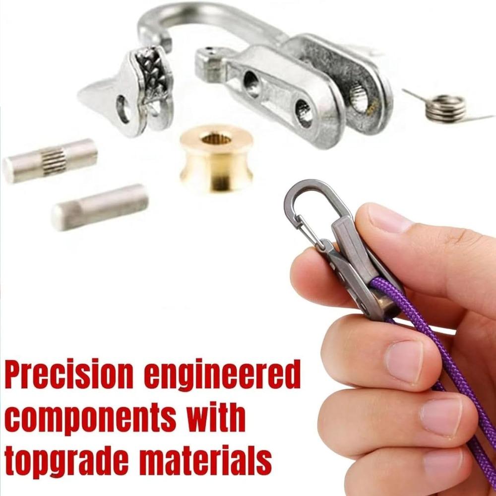 Rope Rollers 6 Pack Paracord, Rope Roller Tensioner Adjuster, Stainless Steel Heavy Duty Knot-Free Cam Lock Buckle, Tie-Down Cargo Tightening