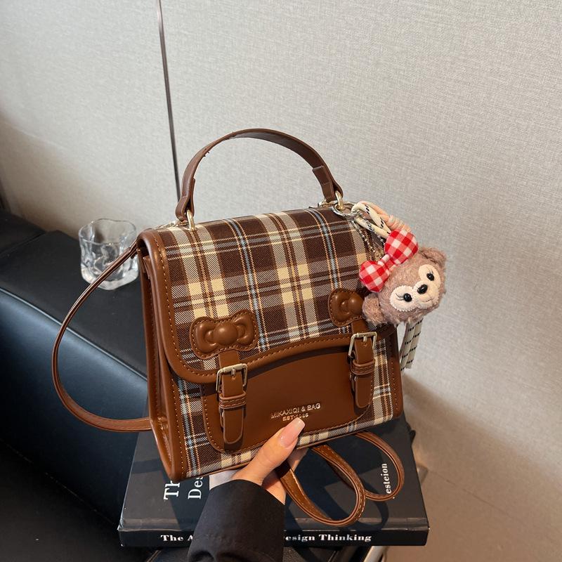 Retro Women's Lightweight Versatile Backpack & Crossbody In Cute College Style for Travel & Casual Use