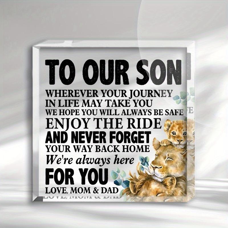 

Mother to Son Heart - Positive Encouragement Birthday Gift чистий