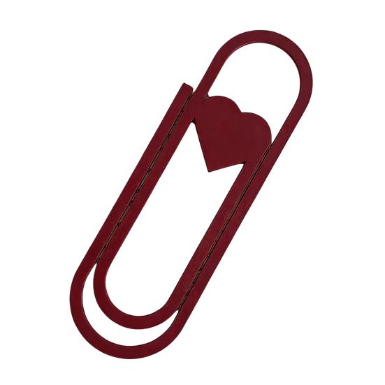 Heart-Shaped Oversized Paper Clip Bookmark PLA Page Marker Romantic Gift for Book Lovers Unique Reading Accessory for Journals Planners