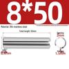 304 Stainless Steel Slotted Spring Pin, Cylindrical Shaft Pin, Locating and Hollow Pin (M5-M12)