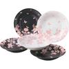 Yamaka Shoten Medium Plate X 4cm Hanae Mori Silhouette Garden Pasta Curry Set of 5 - 21