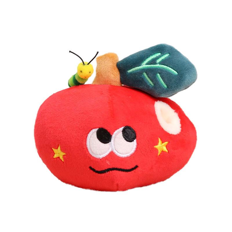 Apple Plush Toy Keychain With Pp Cotton Filling For Kids And Adults
