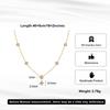 STKN47 Waterproof Four-leaf Clover Pendant Gold-plated Necklace Dainty 304 Stainless Steel Jewelry for Women