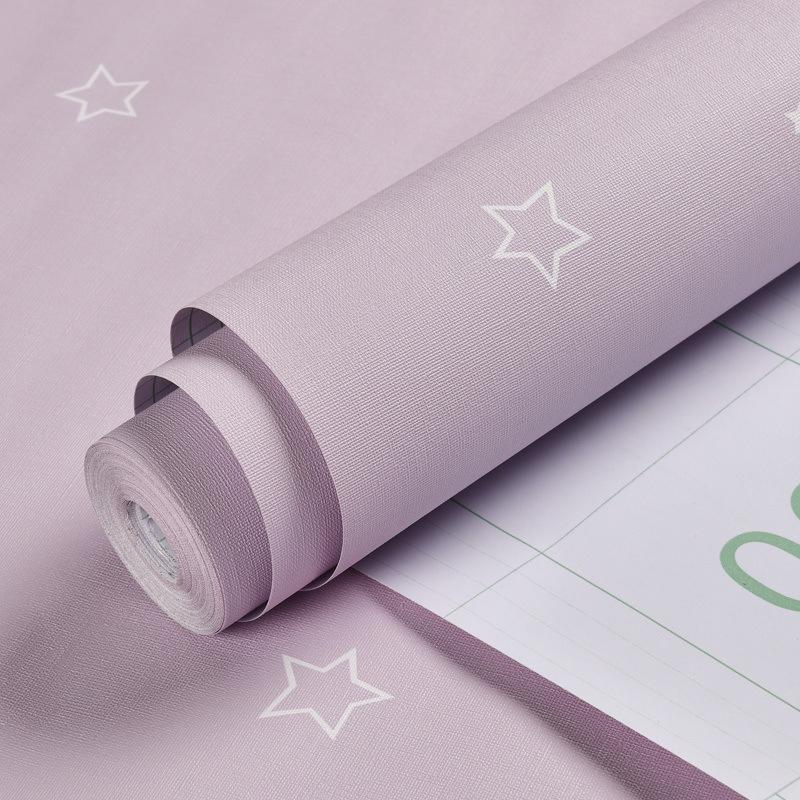 Samolepicí jednobarevná PVC nástěnná samolepka: Dekorace proti znečištění pro ložnici, obývací pokoj nebo studentskou kolej.