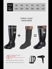 2025 Men's Waterproof Non-Slip High-Top Mining Boots with Thick Soles and Reflective Strips for Coal Mine Protection