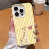 Yellow Striped Dotted Animal Pattern Phone Case For iPhone 17 Air 16 15 14 13 12 11 Pro Max 16e 17e X XR XS Max Shockproof Cover