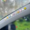 20 Stück Blumenförmiger Stoff Auto Innenraum Aufkleber