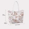 Elegant Floral Print Tote Bag Large Capacity Casual Shoulder Handbag for Daily Use