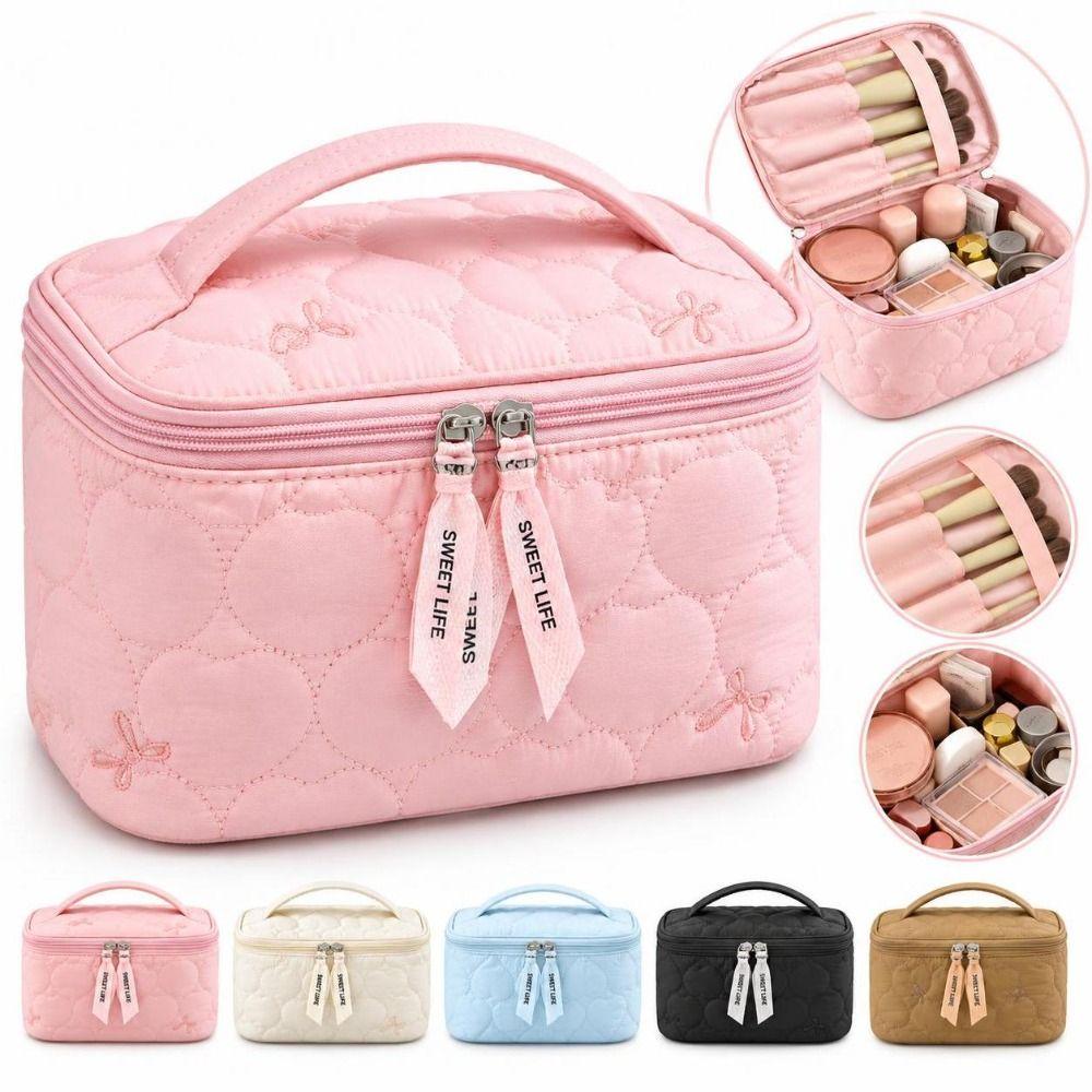 Large Capacity Cosmetic Bag Waterproof Makeup Organizer Multipurpose Storage Bag Bathroom