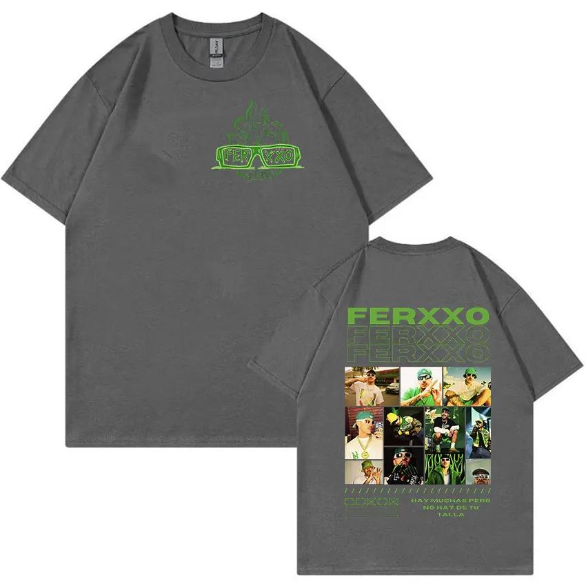 Rapper Feid Ferxxo 2024 Graphic T Shirt Mens Hip Hop Fashion High Quality TShirts Vintage Oversized Cotton Tshirt Streetwear
