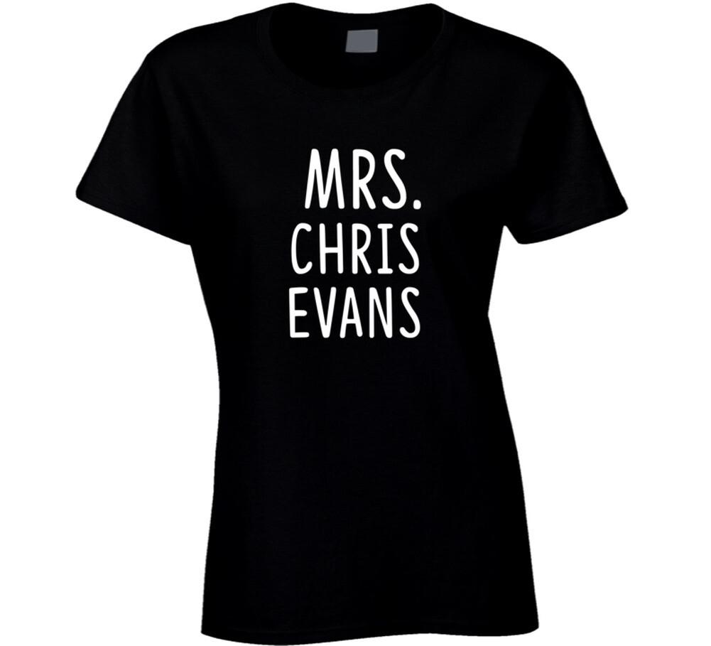 

Mrs Chris Evans Male Actor Movie Fan T Shirt Mens Womens Tees Top S