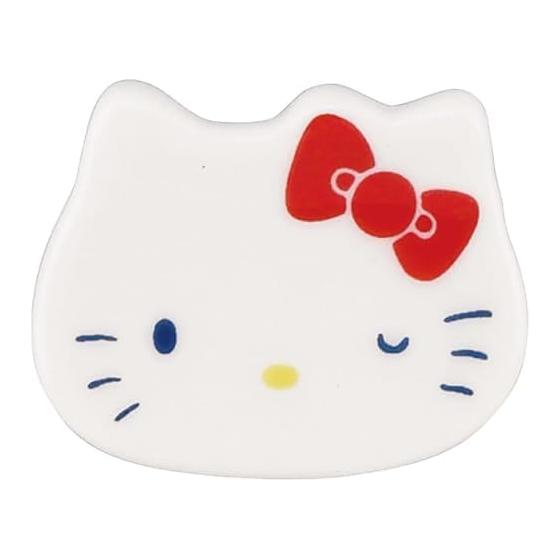 Sanrio Hello Kitty Chopstick Rest (Face Shape) 4.5x3.5cm IRODORI Made in Japan Goods Gift HK203-402