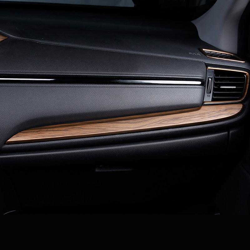 Autozubehör Für Honda CRV CR-V 2017 2018     Hybrid ABS Mittelkonsole Armaturenbrett Zierleiste Abdeckung Aufkleber