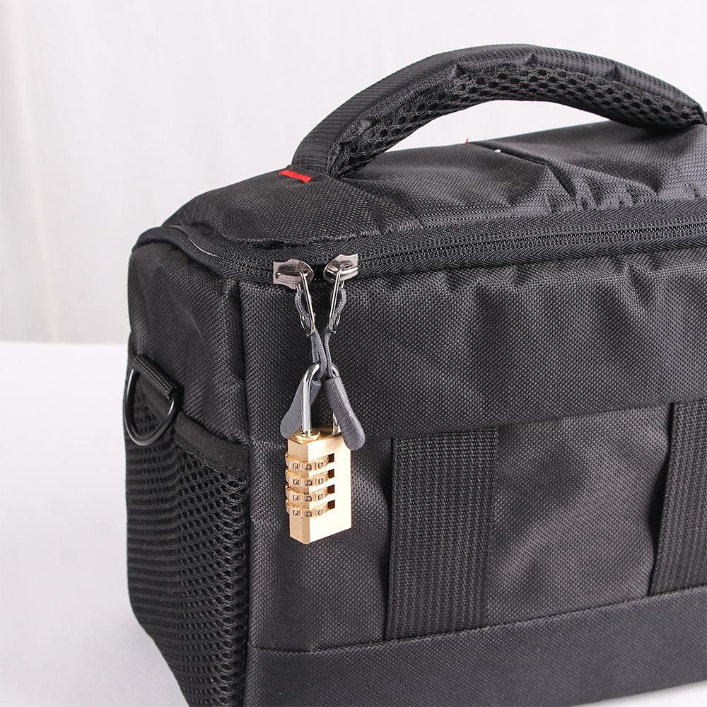 Resettable Code Locks Pure Cooper Mini Password Code Padlock Brass Combination Lock Password Lock