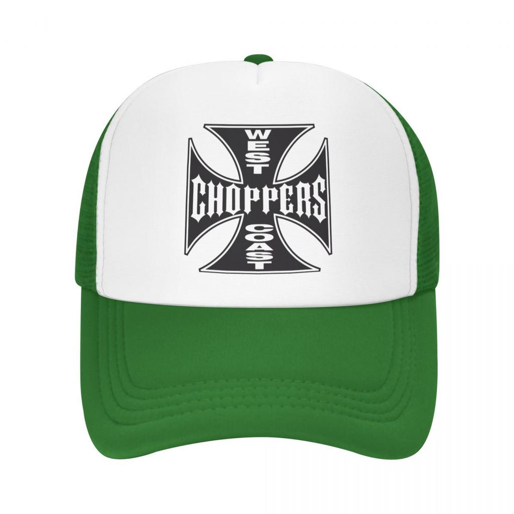 Personalized West Coast Iron Cross Choppers Baseball Cap Outdoor WoUnisex Unisex's Adjustable Trucker Hat Spring Snapback Caps