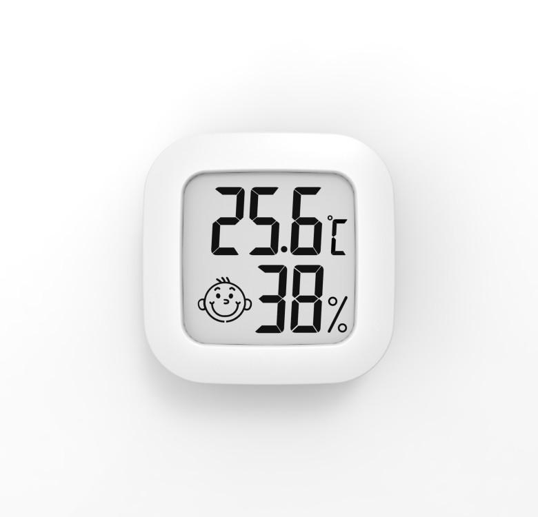 Small Household Digital LCD Indoor Magnetic Thermometer Hygrometer Humidity Time Meter CX0726 Digital Hygrometer белый