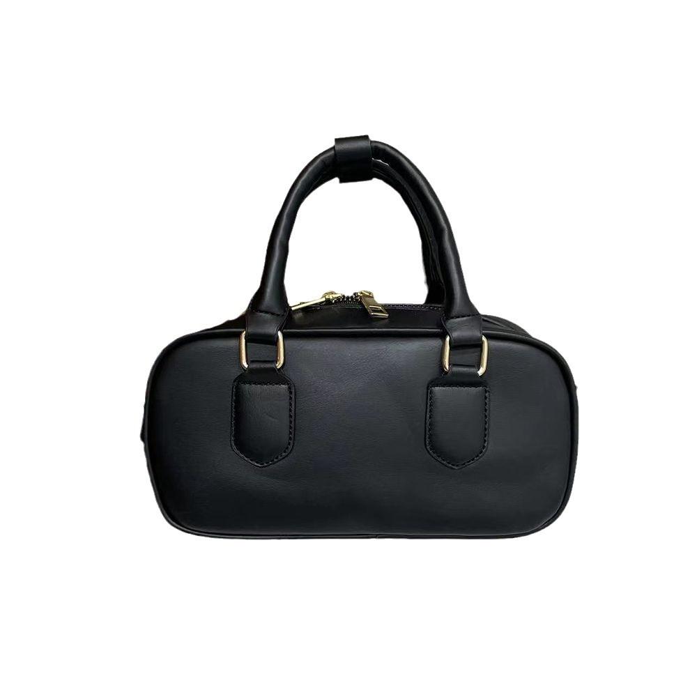 Geantă mică de bowling de nișă pentru femei, toamnă/iarnă, geantă pătrată mică de epocă, cu o geantă crossbody cu un singur umăr