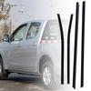 4Pcs Outer Window Glass Seal Belt Moulding Trim Rubber Weatherstrip for Isuzu D-MAX Pickup 2010-2020