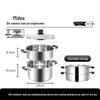 Midea 304 Stainless Steel 2-in-1 Steamer and Soup Pot