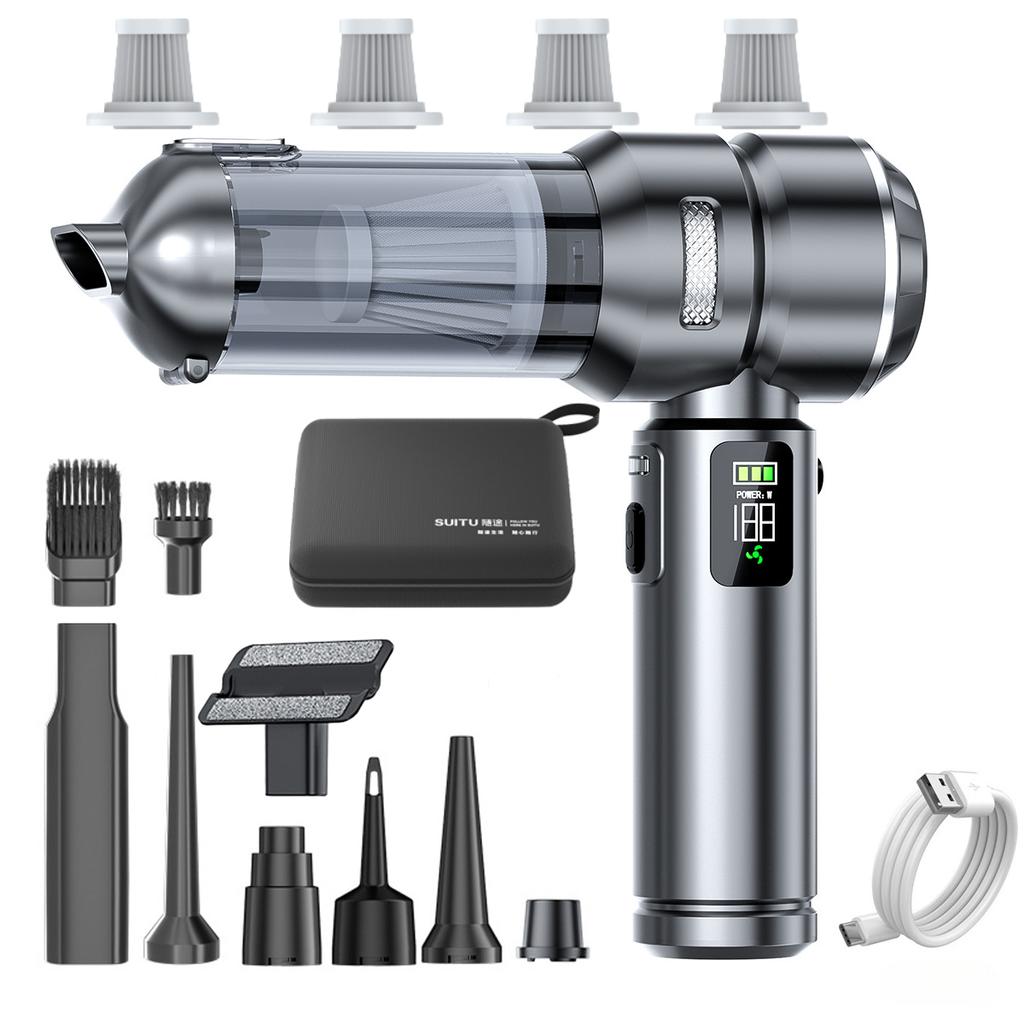 Car Vacuum LEDlamp Cleaner Powerful Mini 98000PA Cordless Portable Vacuum Cleaner for Home Appliance Handheld Blower Car Cleaner