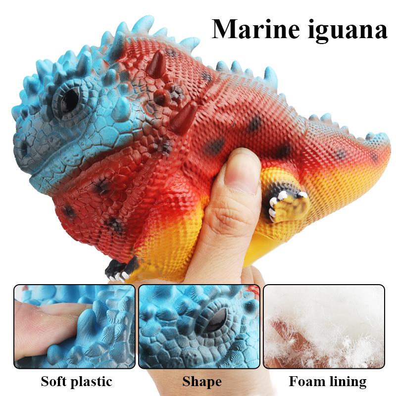Oenux Insect Animal Wild Reptile Model Lizard Crocodiles Action Figures Soft Cotton Cute Fun Halloween Education Toy Kid Gift