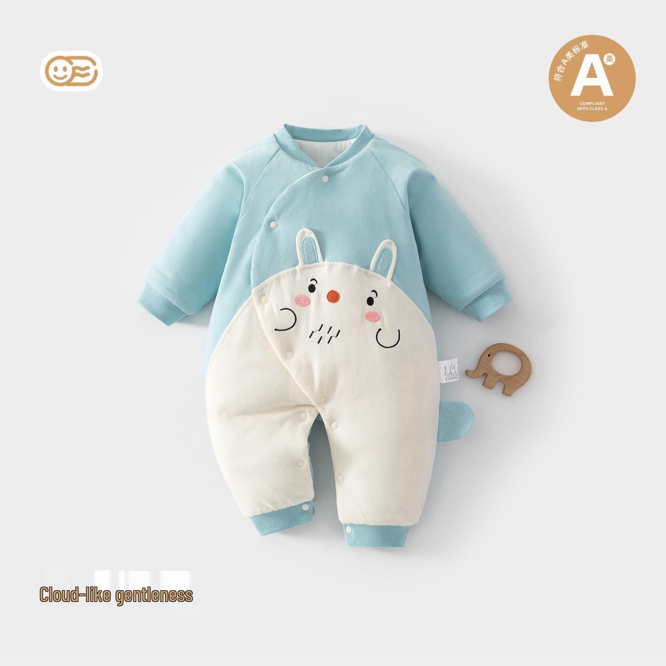 Зимний утепленный комбинезон для малыша - Теплый боди класса А 73