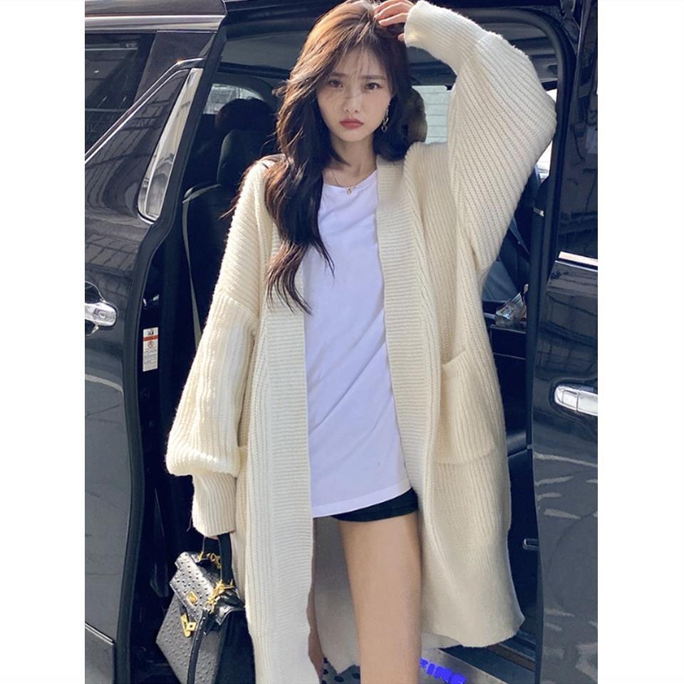 Korejský pletený kardigan střední délky: Jarní/Letní Móda, Všestranná & Stylová