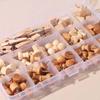 114Pcs Decorative Drawing Thumb Tacks Various Style Cork Board Thumbtack Wood Push Pins  Office