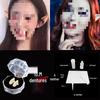 Halloween Makeup: Horror Scars, Fake Teeth, Little Tiger Teeth, and Blush Tattoo Stickers for Party Decoration