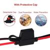 [5 PACK] 2FT Motorcycle Battery Charger Cord, Sae To O Ring Terminal Quick Disconnect Assembly Extension Cable, Sae 2Pin Wire Harness Reverse
