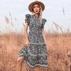 Elegante Vestito Bodycon Sexy da Donna per Donne Estate 2022 Manica Corta Floreale Maxi Abiti Donna Vestito Femme Signora Vestidos Mujer