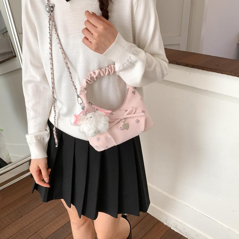 Neue Koreanische Crossbody-Taschen Damen Niedliche Ballett Mode Handtasche Bequeme und Vielseitige Textur Schulter-Aufbewahrungstaschen